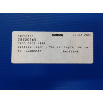 Mattson Technology 58900165 Rack Bearing,9mm w/PIN HELIOS